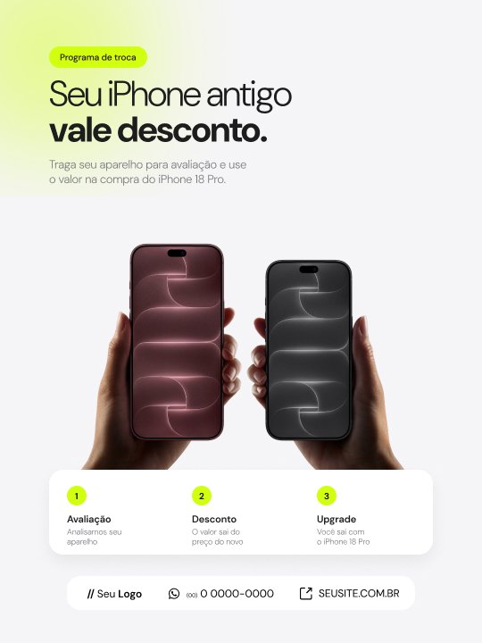 Criativo: troca e upgrade